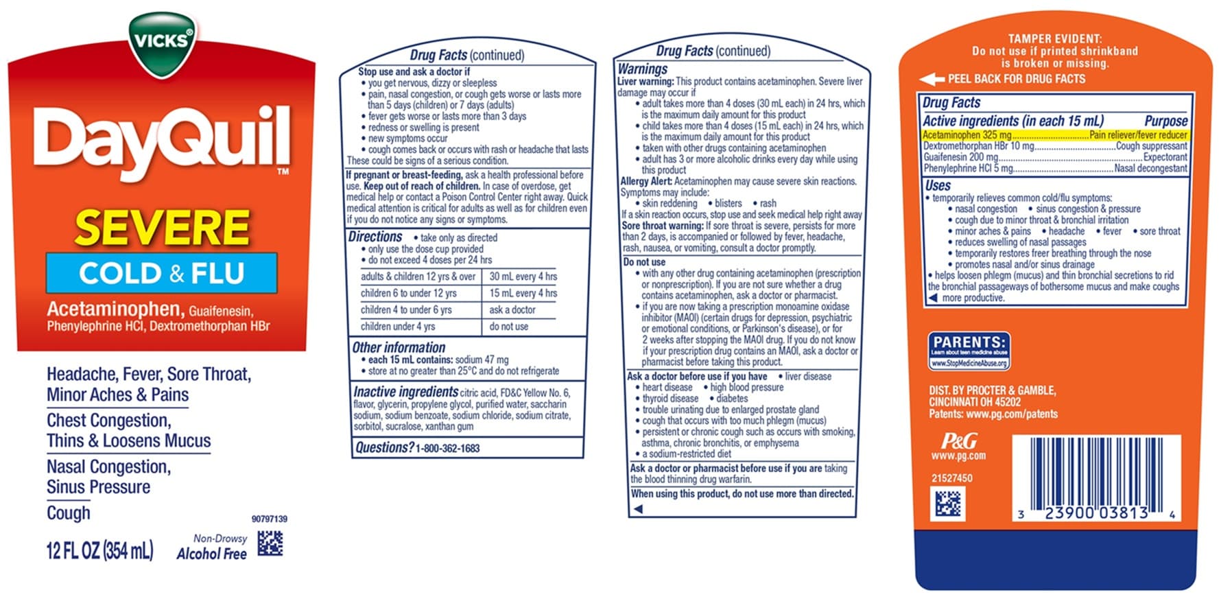Walgreen Daytimel Kids (Guaifenesin, Phenylephrine Hydrochloride and Dextromethorphan Hydrobromide) package label