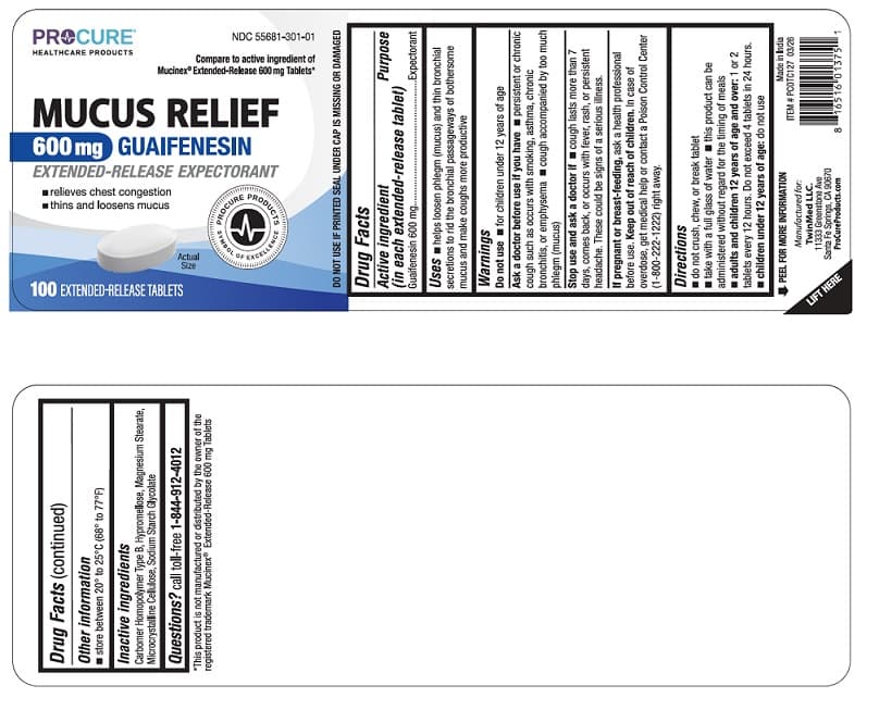 Guaifenesin 600 Mg package label