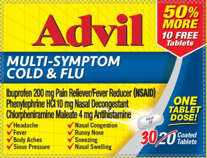 Ibuprofen, Phenylephrine HCL package label