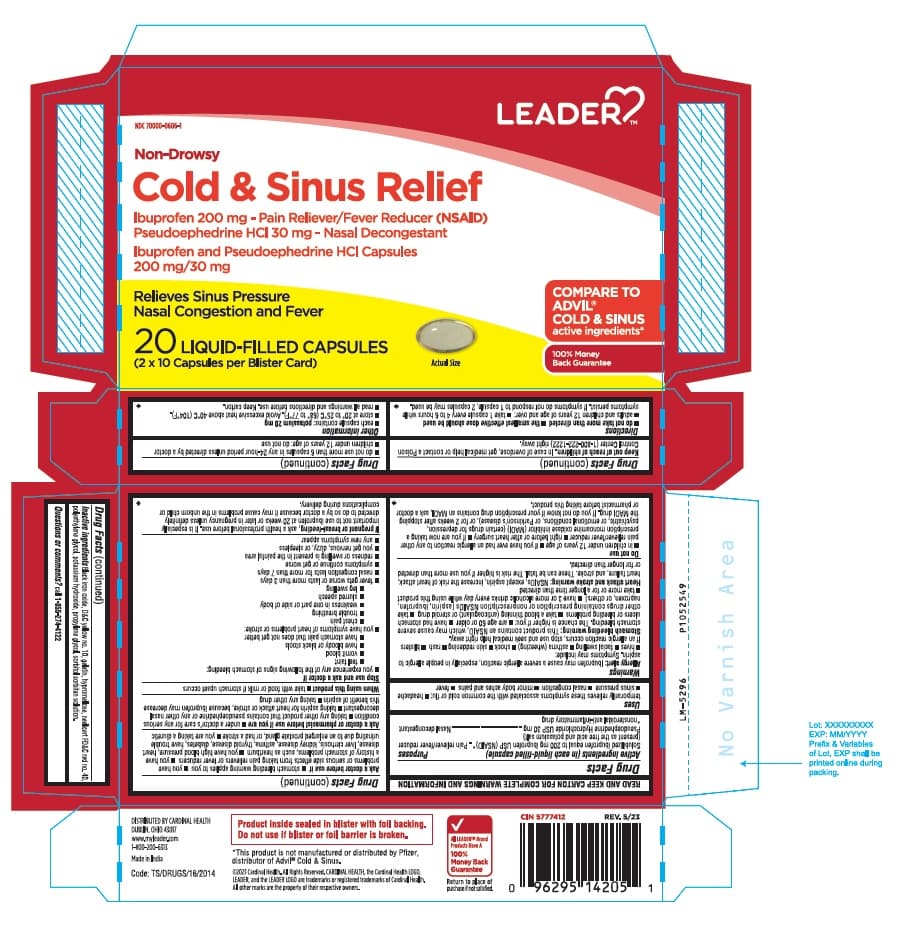 Ibuprofen and Pseudoephedrine HCL package label