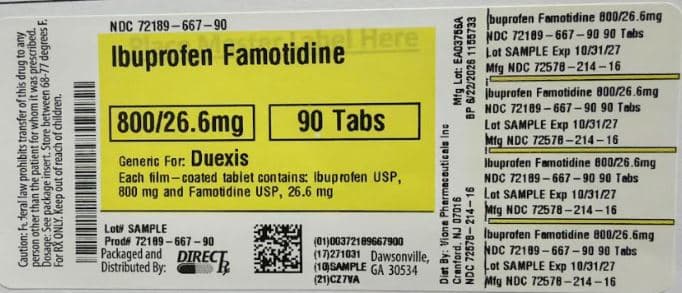 Ibuprofen Famotidine package label