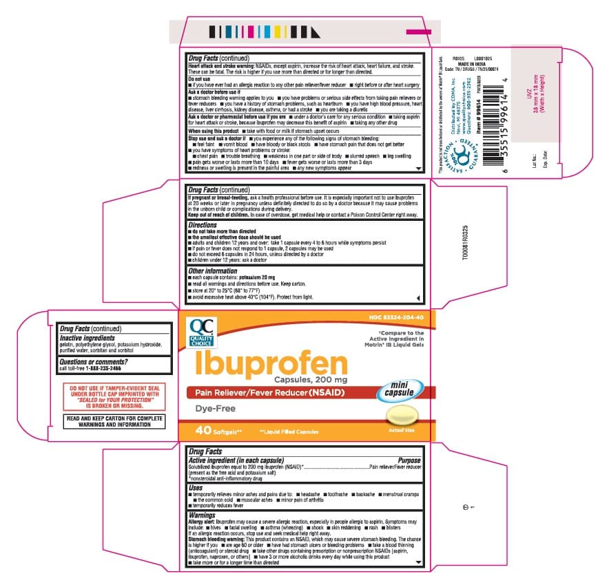 Advil (Ibuprofen) package label