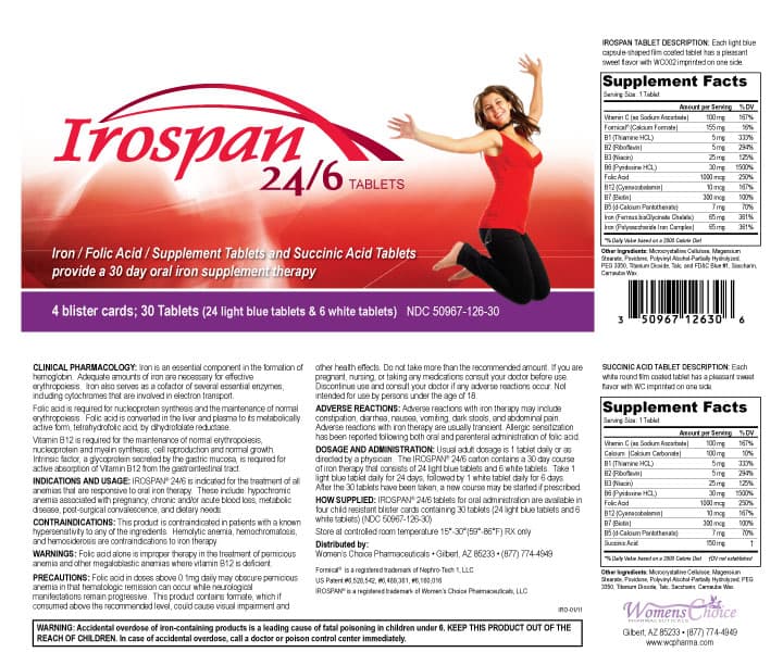 Irospan 24/6 (Iron, Folic Acid, Vitamin/mineral Supplement) package label
