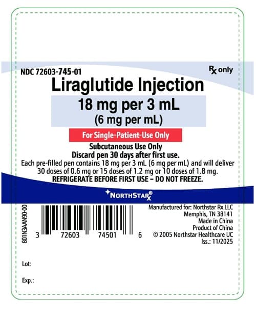 Saxenda (Liraglutide) package label