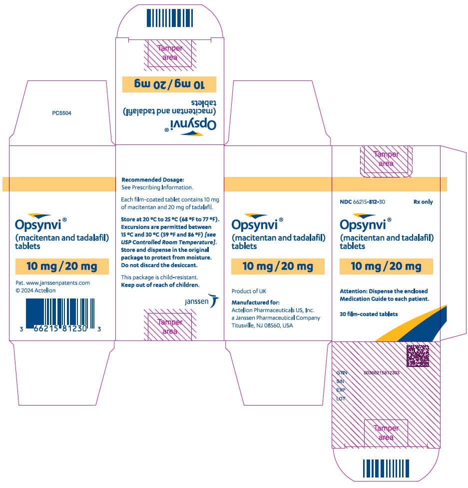 Opsynvi (Macitentan and Tadalafil) package label