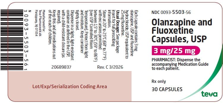 Olanzapine and Fluoxetine package label
