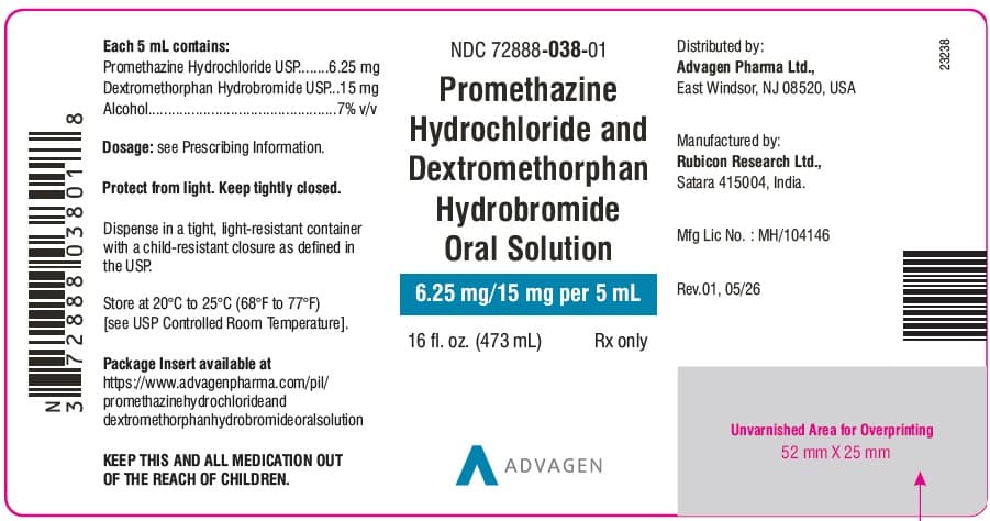 Promethazine Hydrochloride package label