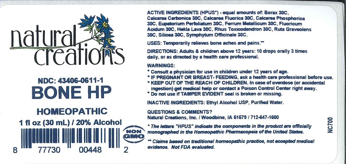 Bone Hp (Sodium Borate, Oyster Shell Calcium Carbonate Crude, Calcium Fluoride, Tribasic Calcium Phosphate, Eupatorium Perfoliatum Flowering Top, Iron, Hydrofluoric Acid, Hekla Lava, Toxicodendron Pubescens Leaf, Ruta Graveolens Flowering Top, Silicon Dioxide, Comfrey Root.) package label