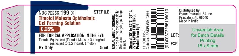 Timolol Maleate Ophthalmic Gel Forming package label