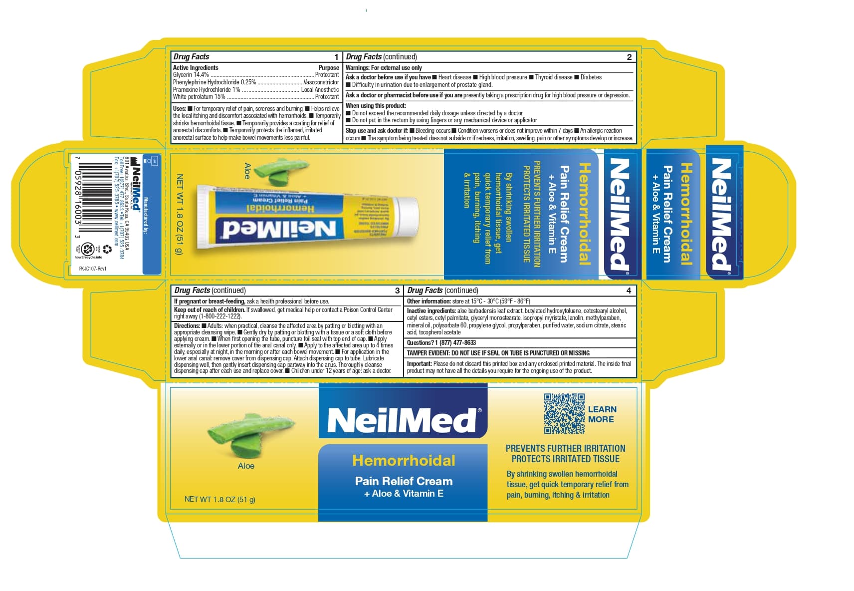 Hemorrhoidal Pain Relief with Aloe and Vitamine — Reference image, actual packaging may vary