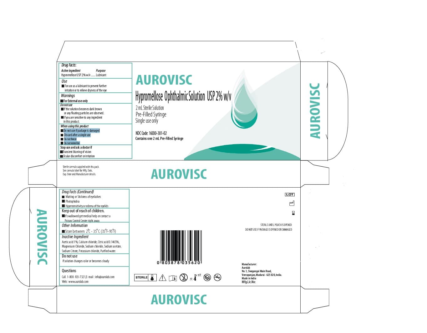 Aurovisc — Reference image, actual packaging may vary