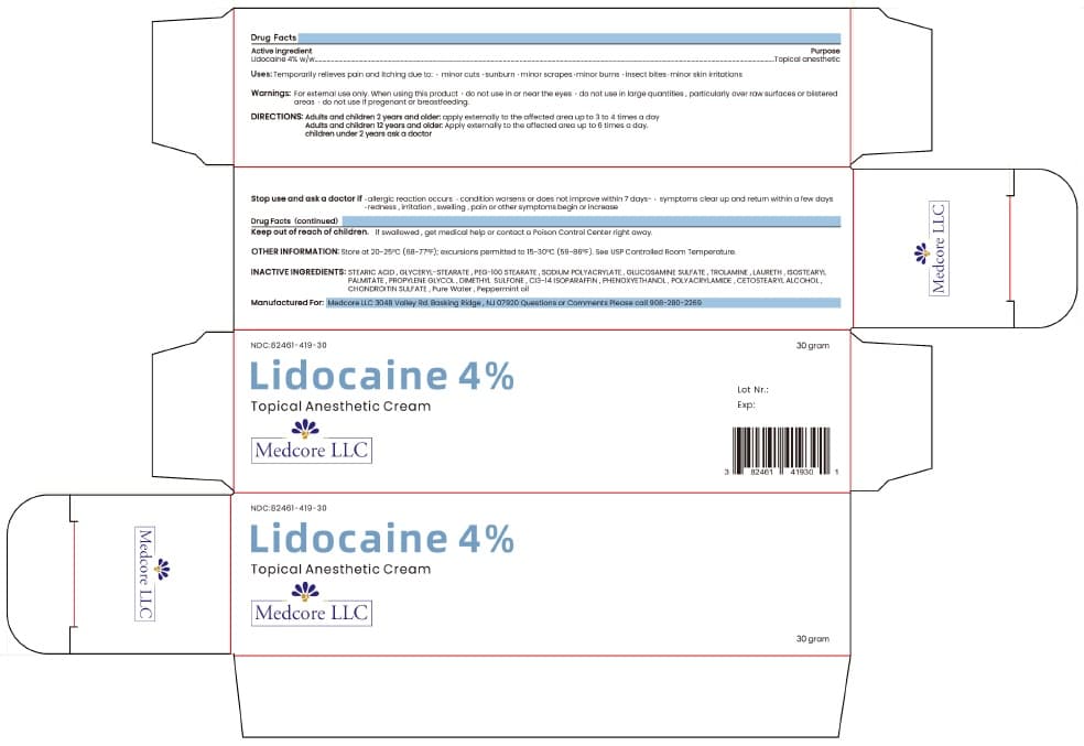 Lidocaine 4% Cream — Reference image, actual packaging may vary