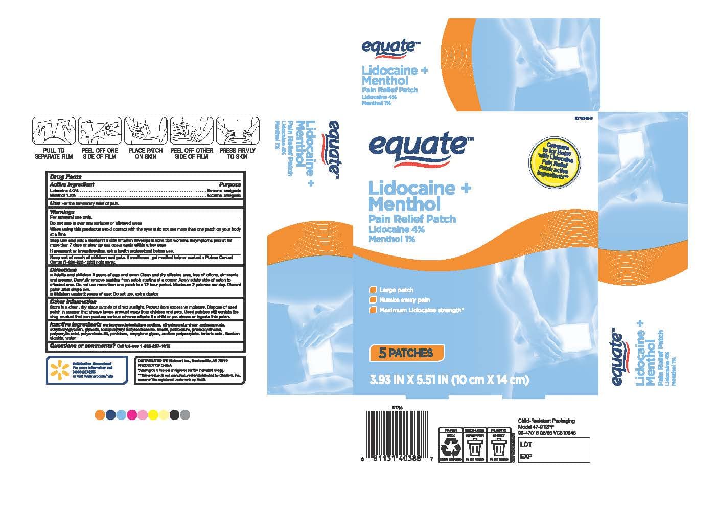 Lidocaine 4% Plus Menthol 1% — Reference image, actual packaging may vary