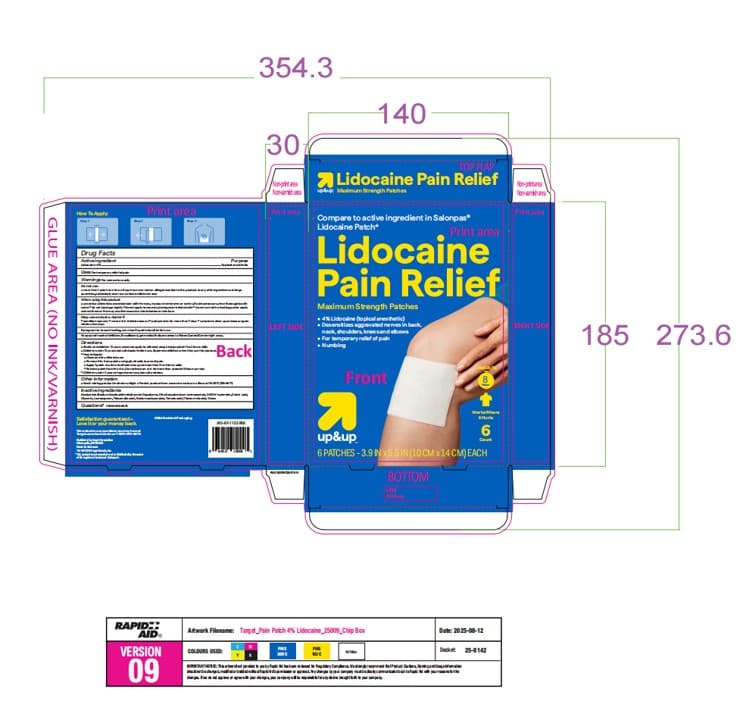 Lidocaine Pain Relief Maximum Strength Patches — Reference image, actual packaging may vary
