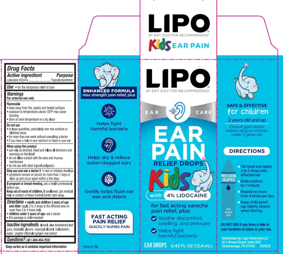Lipoflavonoid Ear Pain Kids Relief Drops — Reference image, actual packaging may vary
