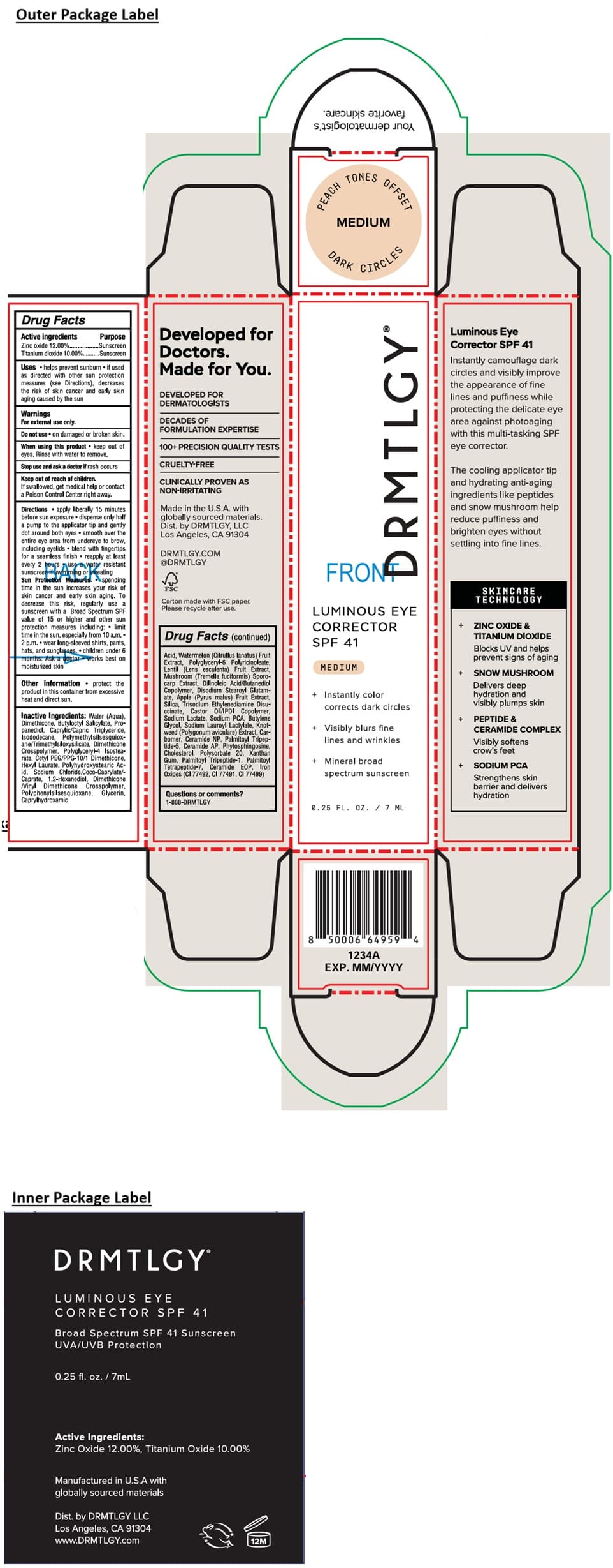 Barubt Luminous Eye Corrector SPF 41 — Reference image, actual packaging may vary