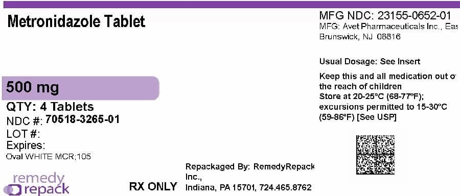 Metronidazole — Reference image, actual packaging may vary