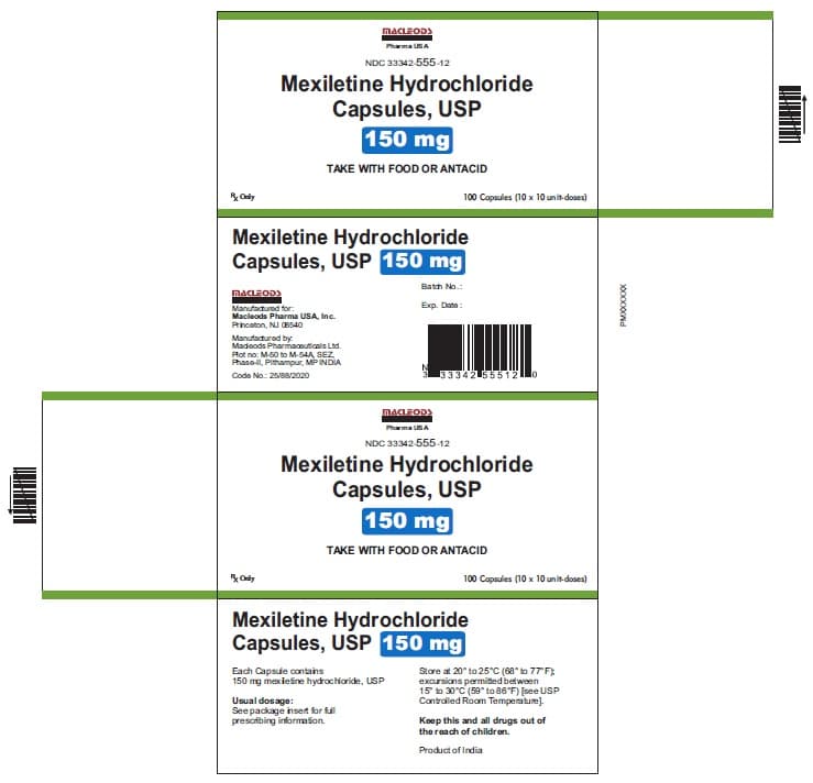 Mexiletine Hydrochloride — Reference image, actual packaging may vary