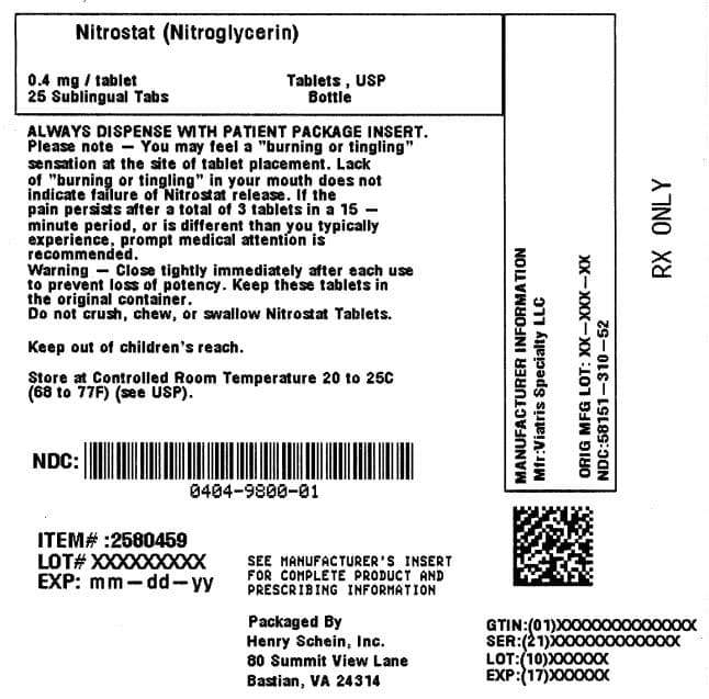 Nitrostat — Reference image, actual packaging may vary
