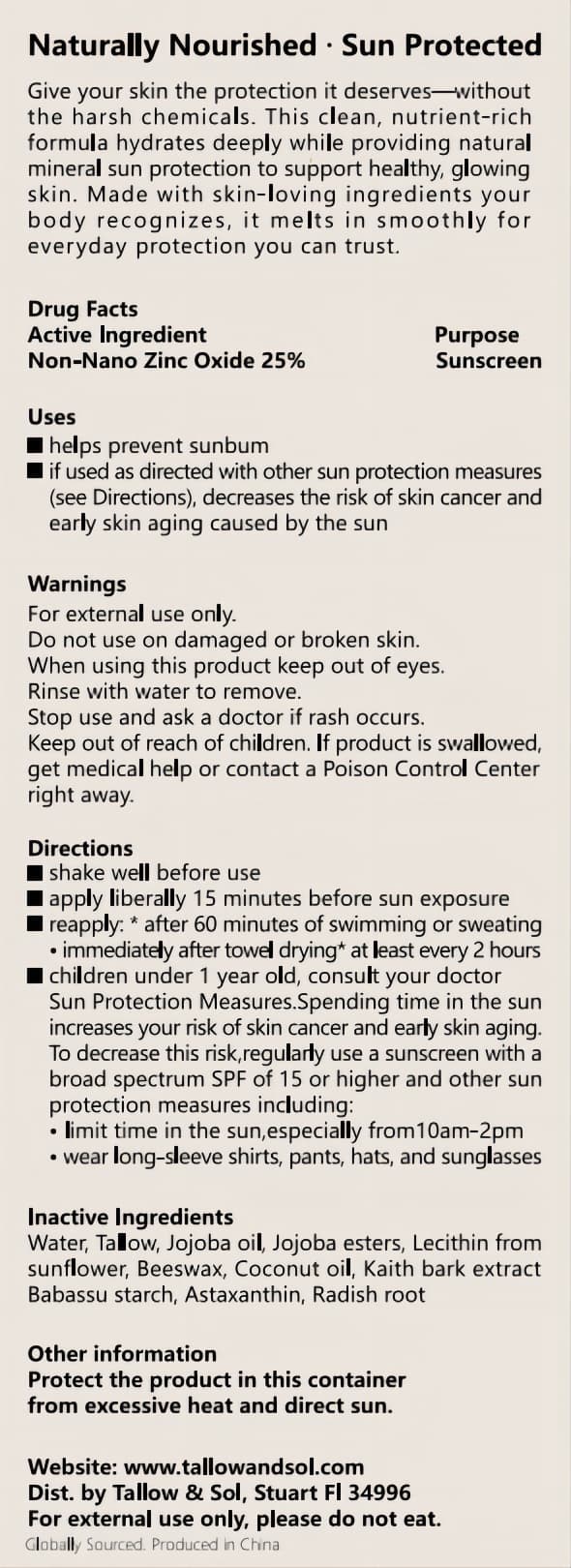Face and Body Sunscreen — Reference image, actual packaging may vary