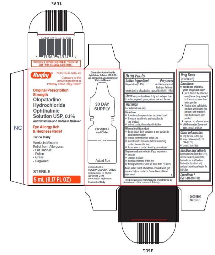 Olopatadine Hydrochloride Ophthalmic Solution — Reference image, actual packaging may vary