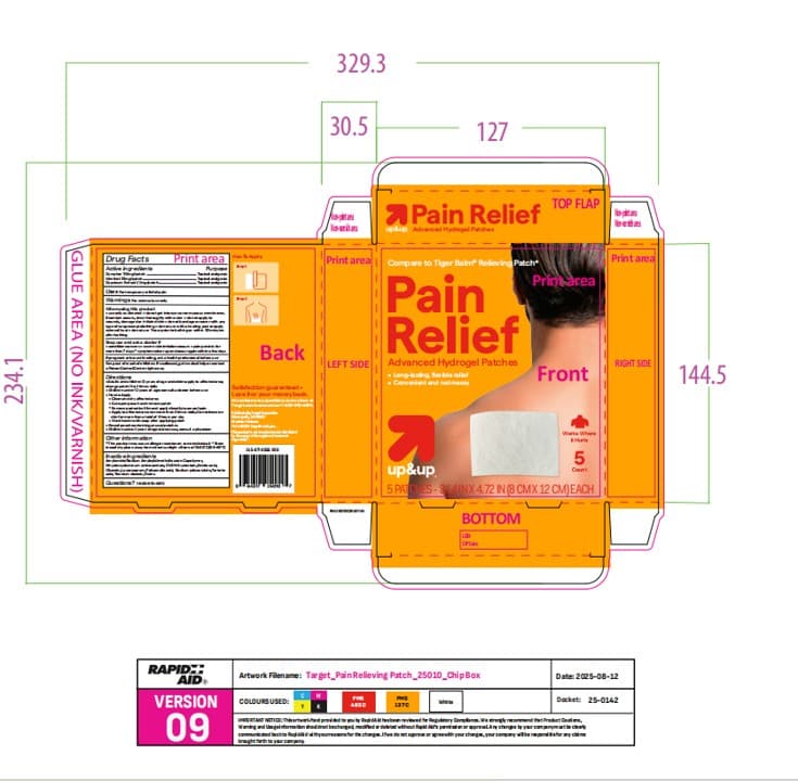 Pain Relief Advanced Hydrogel Patches — Reference image, actual packaging may vary