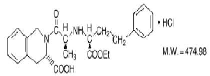 Quinapril and Hydrochlorothiazide 10/12.5 — Reference image, actual packaging may vary