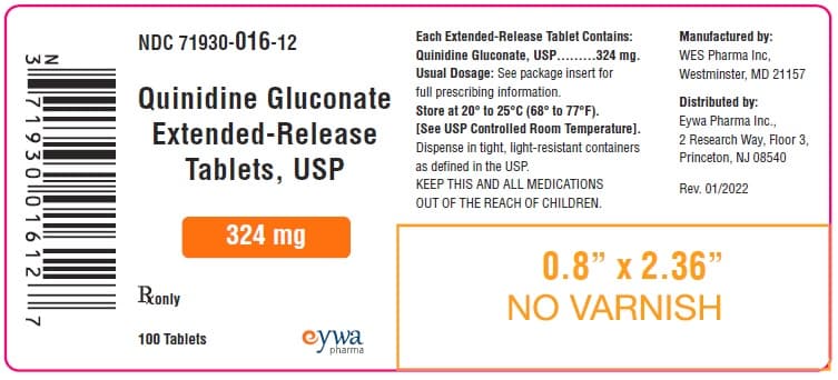 Quinidine Gluonate — Reference image, actual packaging may vary