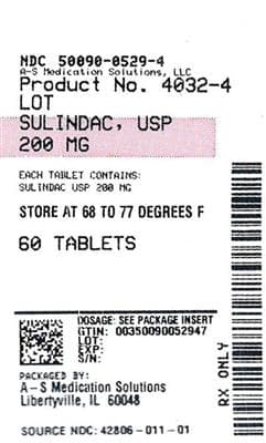 Sulindac — Reference image, actual packaging may vary