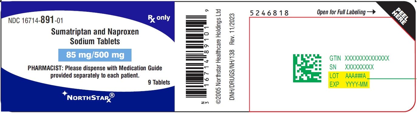 Sumatriptan and Naproxen Sodium — Reference image, actual packaging may vary