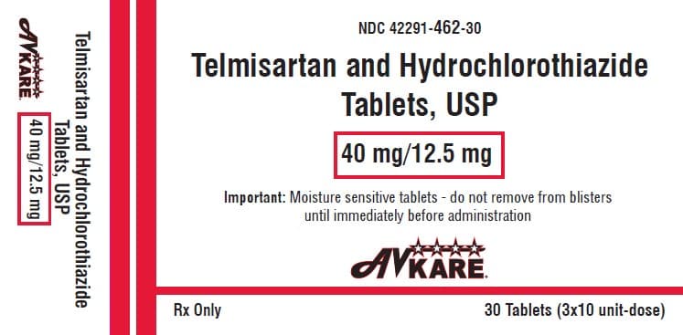Telmisartan and Hydrochlorothiazide — Reference image, actual packaging may vary