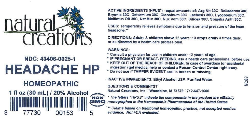 Headache Hp package label