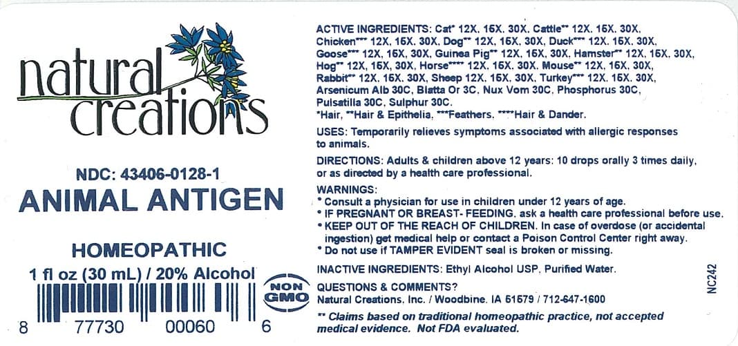 Animal Antigen package label