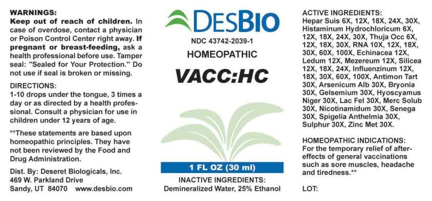 Vacc Hc package label