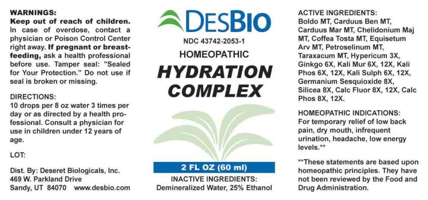 Hydration Complex package label