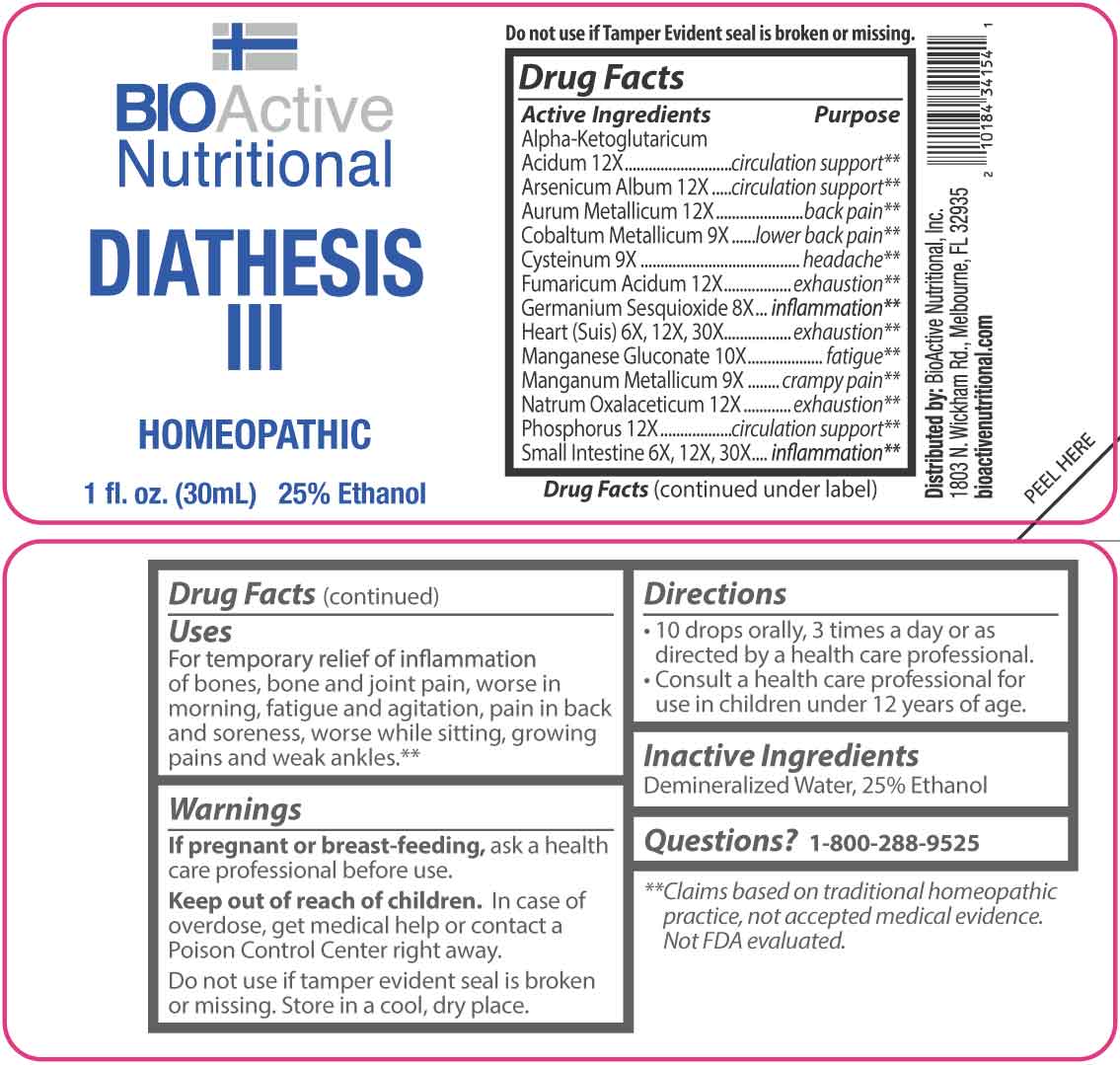 Diathesis package label