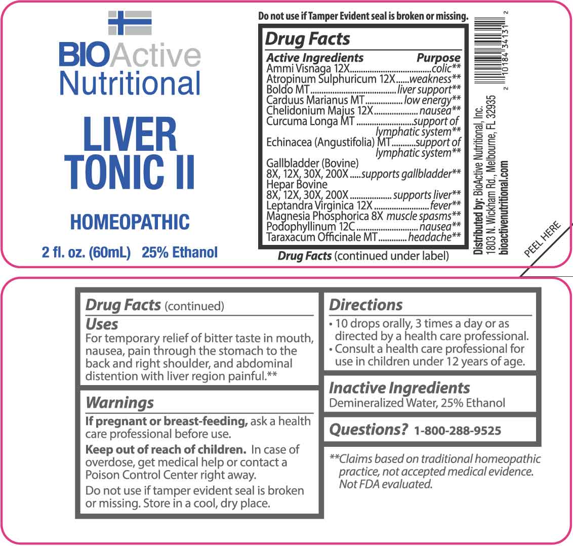 Liver Tonic package label