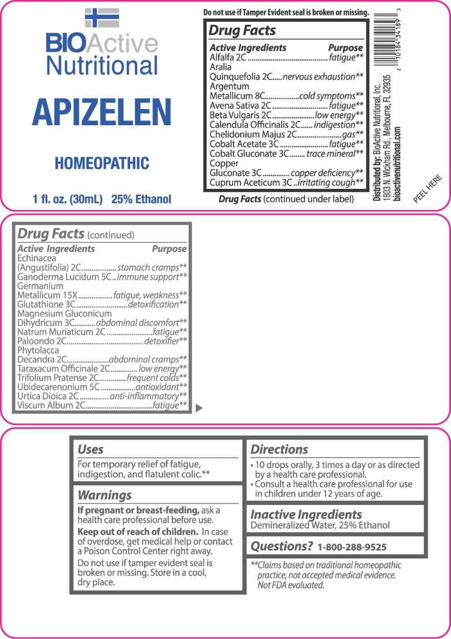 Apizelen package label