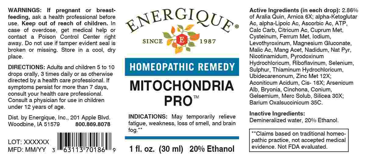 Mitochondria Pro package label