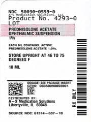 Prednisolone Acetate package label