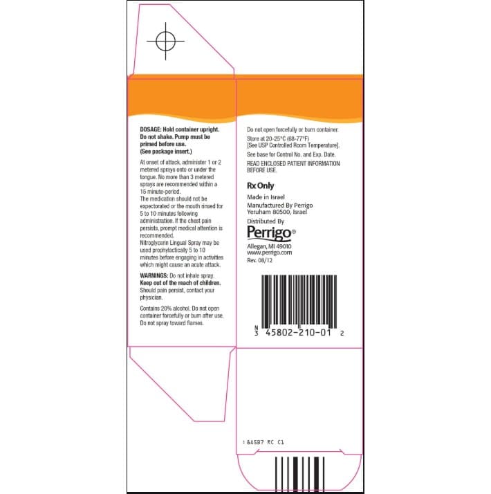 Nitroglycerin Lingual package label