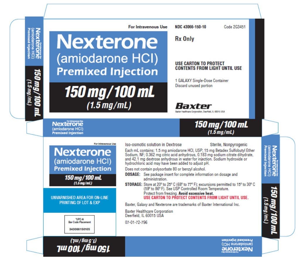 Nexterone (amiodarone Hci) package label