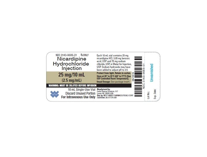 Nicardipine Hydrochloride package label