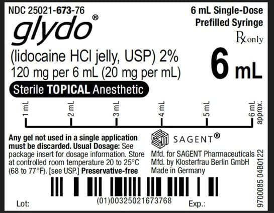 Glydo- Lidocaine Hydrochloride Jelly package label