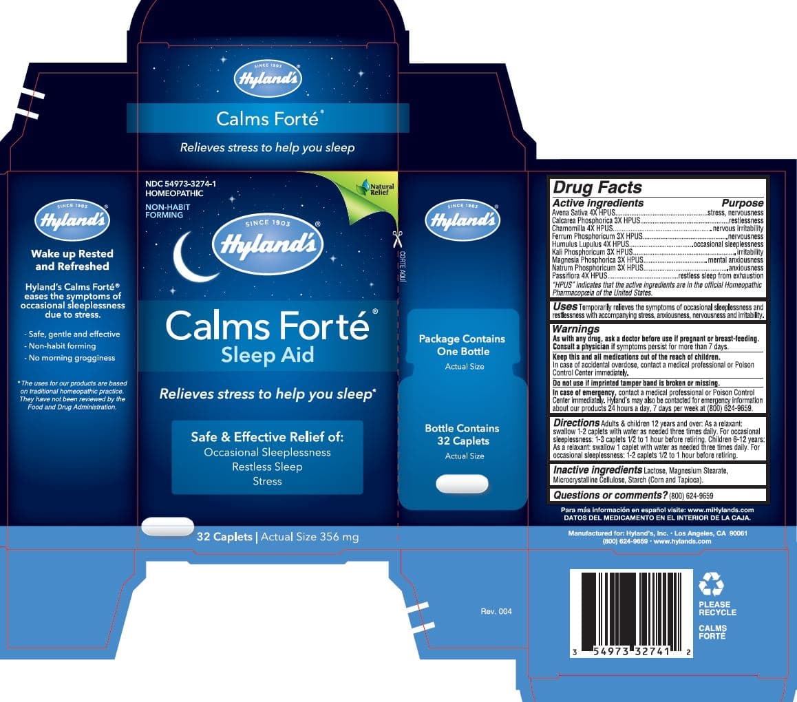 Calms Forte package label