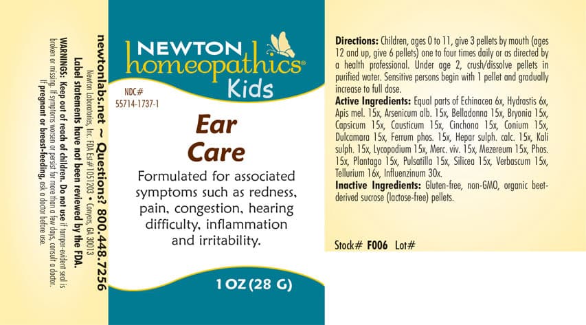 Ear Care package label