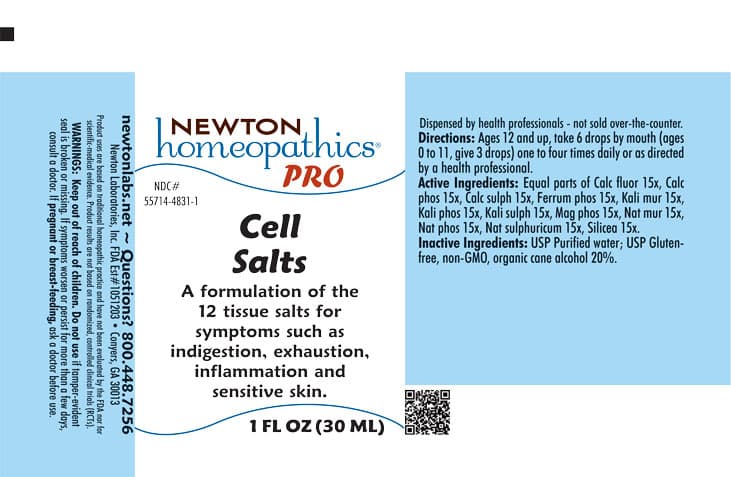 Cell Salts package label