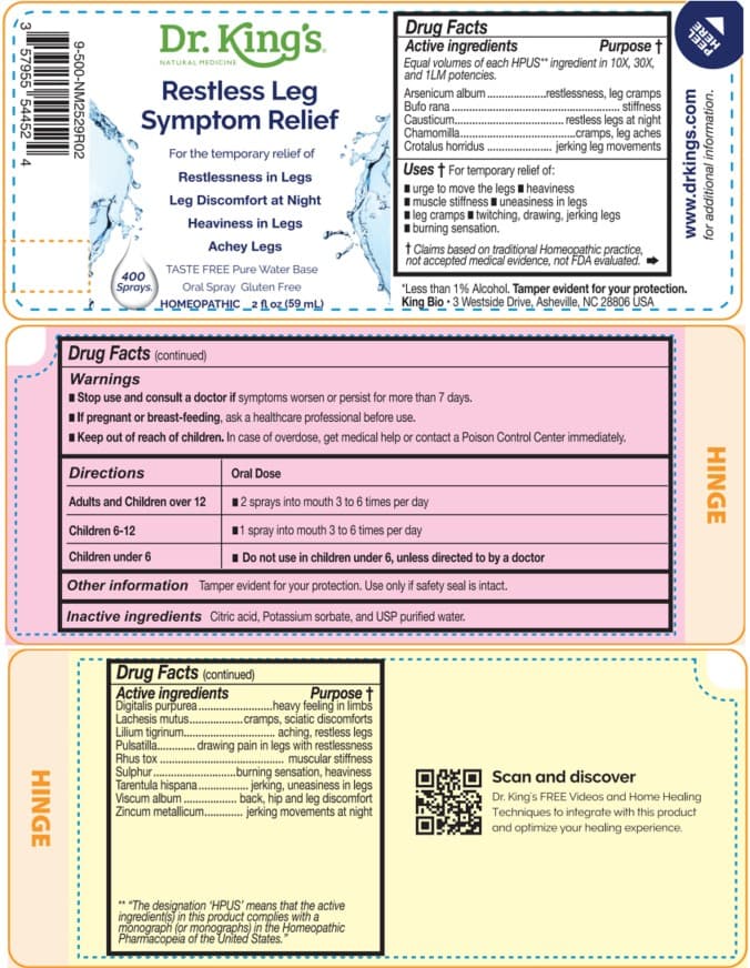 Restless Leg Symptom Relief package label