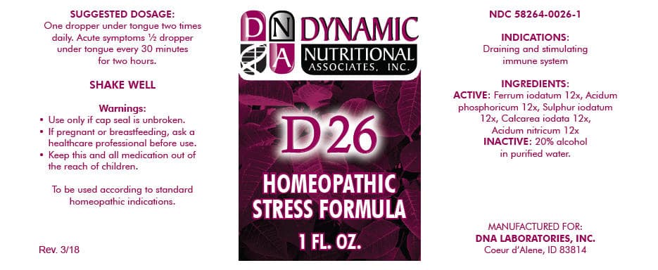 D-26 package label
