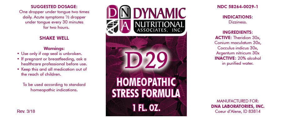 D-29 package label